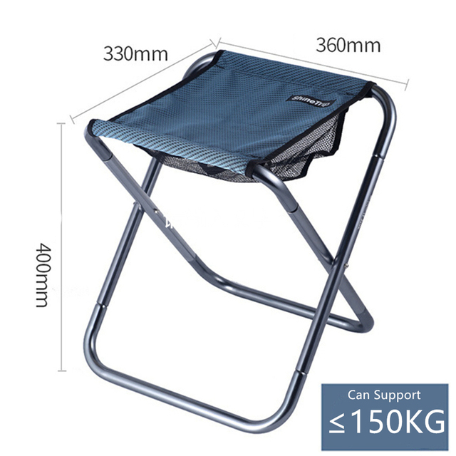 Tragbarer Hocker, Picknick-Strandstuhl, Outdoor-Klappstuhl, Campingstuhl, ultraleichte Aluminiumlegierung, Freizeit-Picknickstuhl für Erwachsene_voghion.com