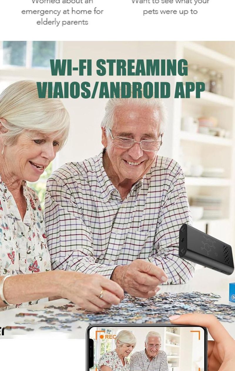 XD uppgraderad trådlös WIFI hemsäkerhet HD night vision mini mobil övervakningskamera_voghion.com