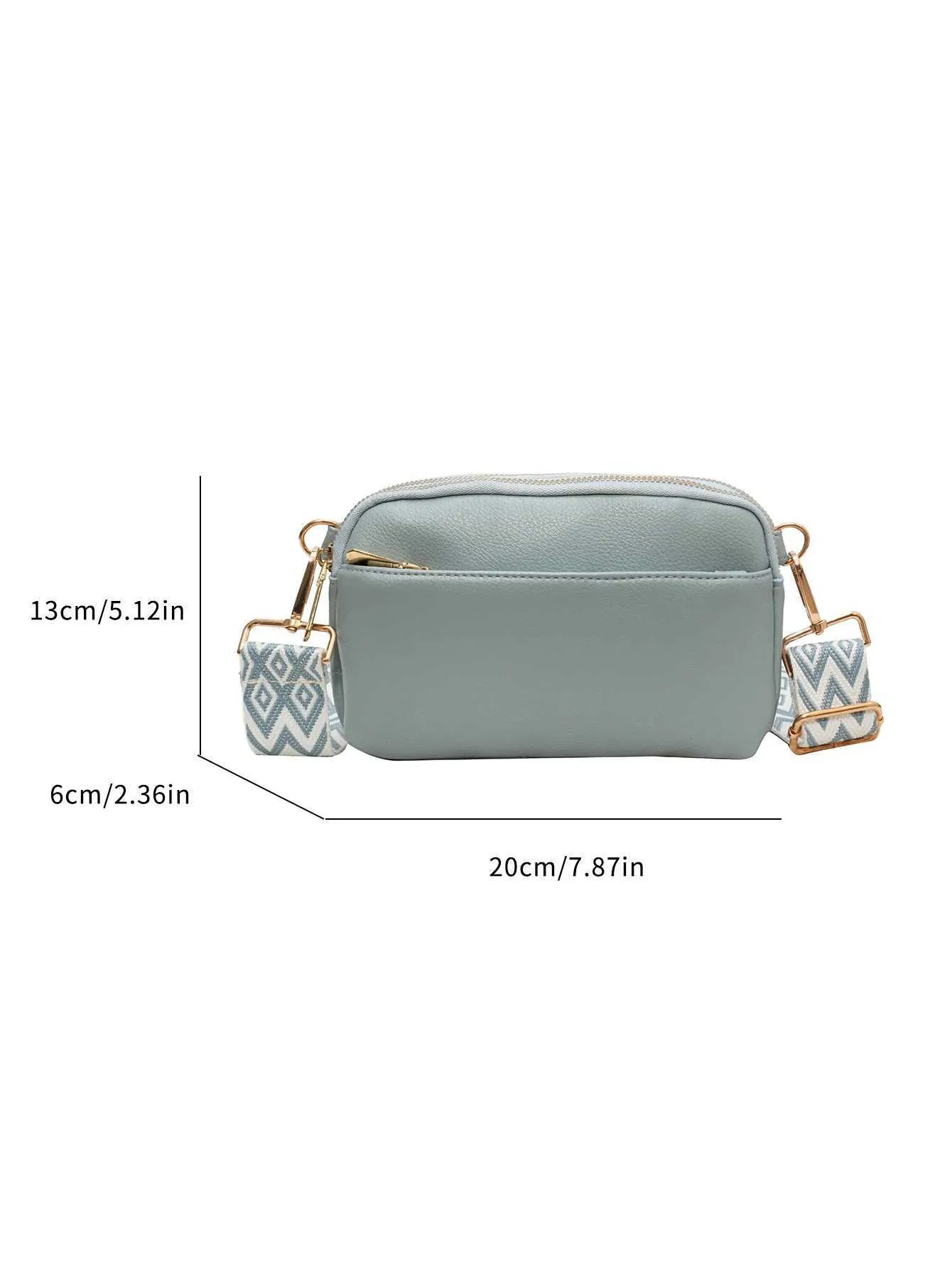 This Is a Super Practical Messenger Bag Fashion Wide Shoulder Strap Design Suitable for Going Out Shopping_voghion.com