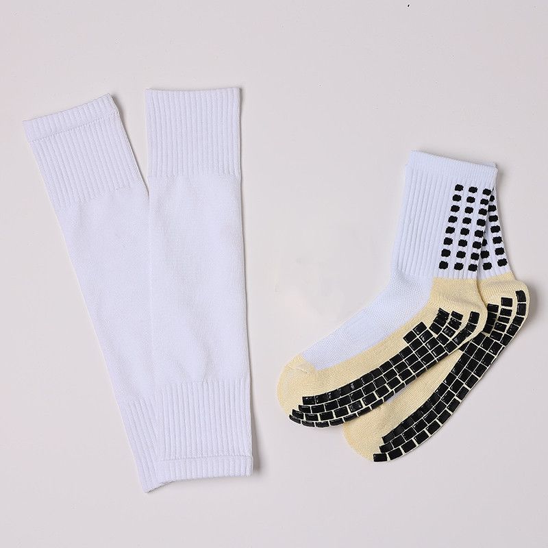 Unisex Football ispessito tubo centrale antiscivolo adesivo protezione gamba calcio grip soc set_voghion.com