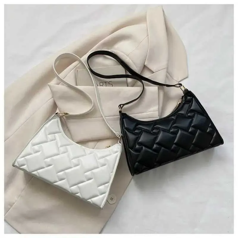 Crescent Shoulder Bag Retro Leather Handbag For Women High End_voghion.com