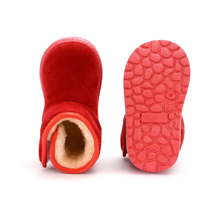 Cizme de iarnă antiderapante pentru copii, model cald, cu zăpadă, pentru copii, Littlesprouts, schi, culoare solidă, talpă moale și groasă_voghion.com