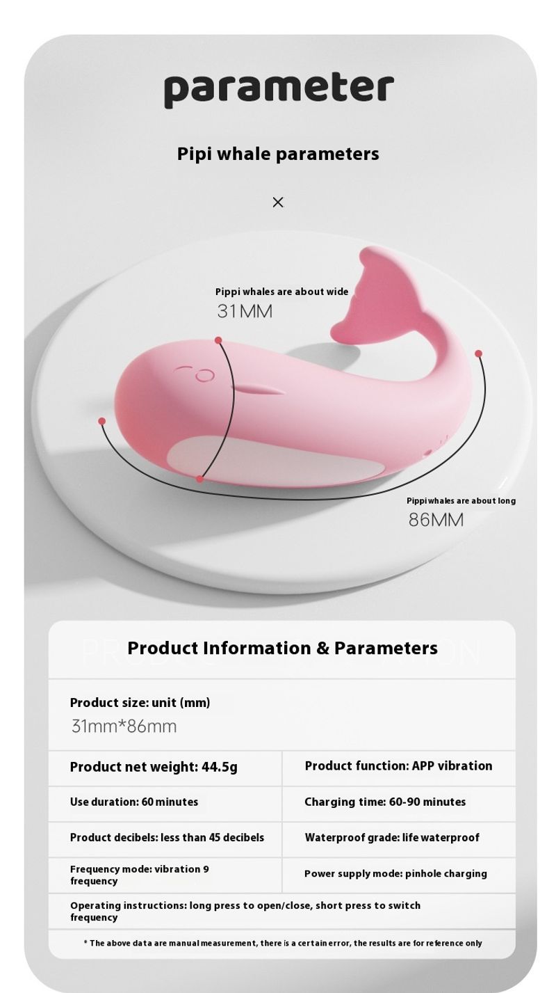 Mystery Ji Pipi Whale Mini Program Hoppande Ägg Kvinnlig Dräkt Vuxenleksak Vibrationsmasturbator Sexleksaker 120/Förpackning_voghion.com
