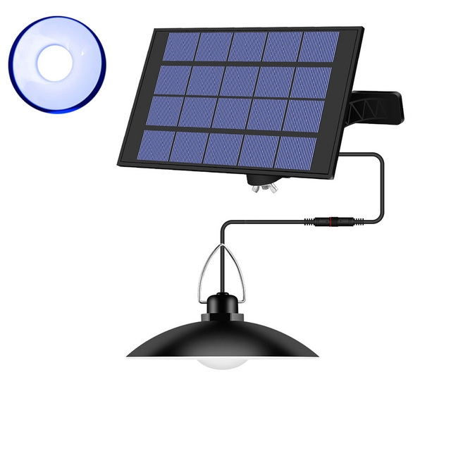 Luce solare a LED per esterni, da giardino, 1, 2, 3, 4 lampadine con sensore a testa, lampada da soffitto sospesa per interni, luce calda e fredda, decorazioni moderne per la casa_voghion.com