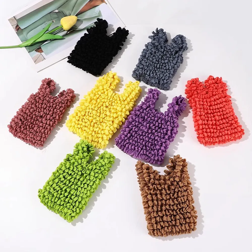 Stretchable Large Capacity Shopping Portable Magic Expansion Handbag Fold Pleated Storage Tote Bag Stretch Shopper Bags_voghion.com