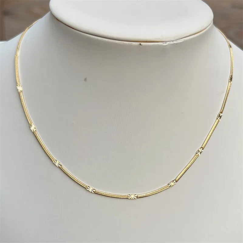Hochwertige vergoldete Halskette Bulk Lot 18 Zoll 20 Zoll Rolo Curb Figaro Schmuck Kette Halskette Großhandel_voghion.com