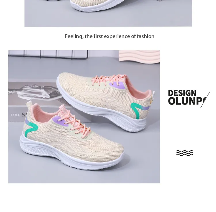 Comfortable Breathable Mesh Running Shoes For Women Lightweight_voghion.com