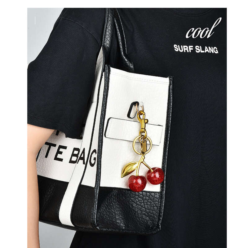 Cherry Keychain, Pendant, Women's Handbag Accessory, Exquisite Car Keychain_voghion.com