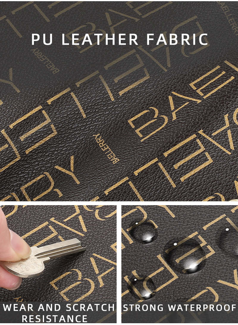 Baellerry ladies short wallet style printed multi-card slots snap coin purse fashionable zipper card holder for women_voghion.com
