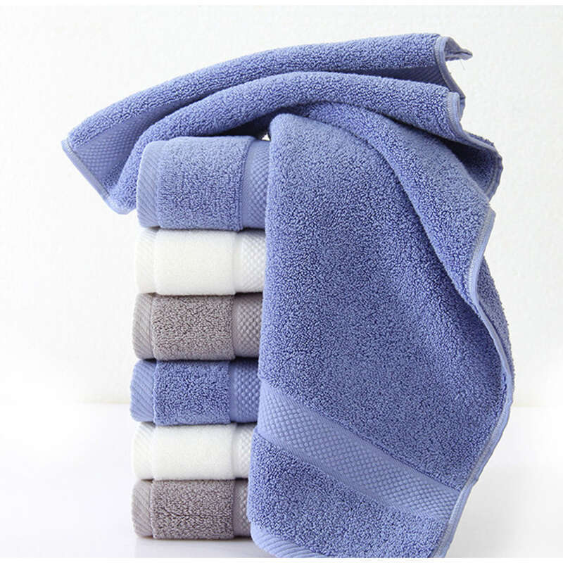 Grade A Cotton Adult Towel, Increased Thickness, Solid Color Hotel Towel, Business Gift Advertising_voghion.com
