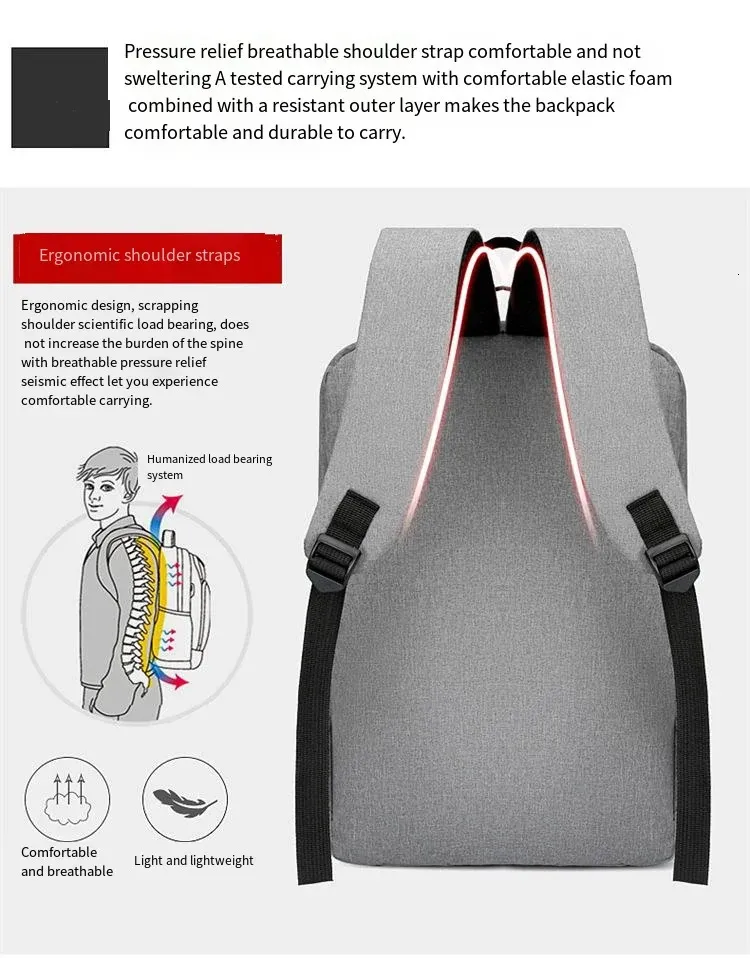 Uomo Borsa da bici sportiva con tracolla multifunzione, con serratura a password, impermeabile, porta di ricarica USB, antifurto, petto BA_voghion.com