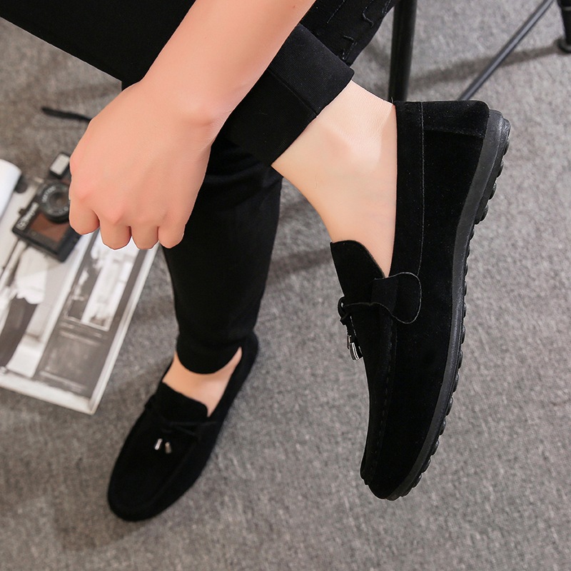 Mocassins de mode populaire pour hommes, chaussures décontractées à tête ronde, chaussures respirantes_voghion.com