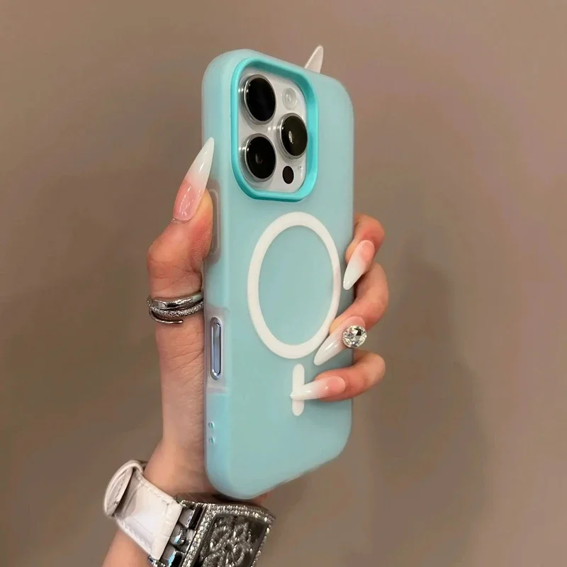 Magnetic Phone Case For Iphone With Magsafe Wireless Charging_voghion.com