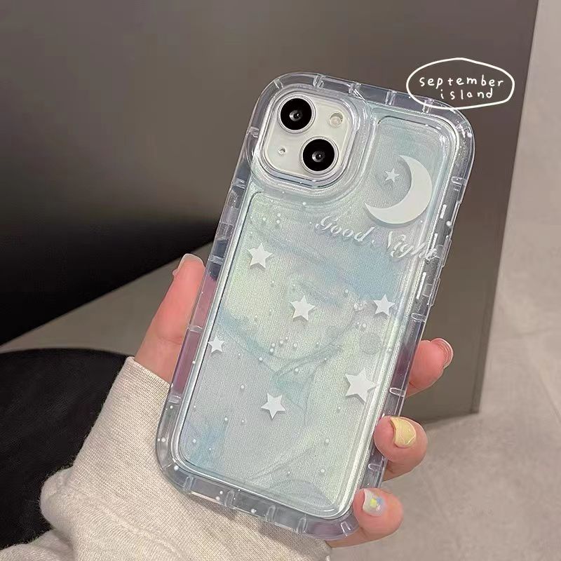 Vivo V29 Y78 LITE V27E V27 V25 V23 V23E V21E V21 V20 PRO Y36 Y27 Y02A Y02S Y15 Y15S Y15A Y16 Y20i Y12S Y22 Y22S Y33S Y35 Funda blanda con airbag y estrellas lunares_voghion.com