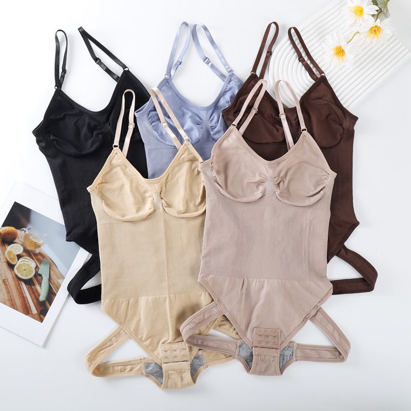 RenMou Høy Kvalitet T-skjorte Midje Onesie Shapewear Plus Size Hel Korsett Sømløs Eksklusivt Leverandør_voghion.com