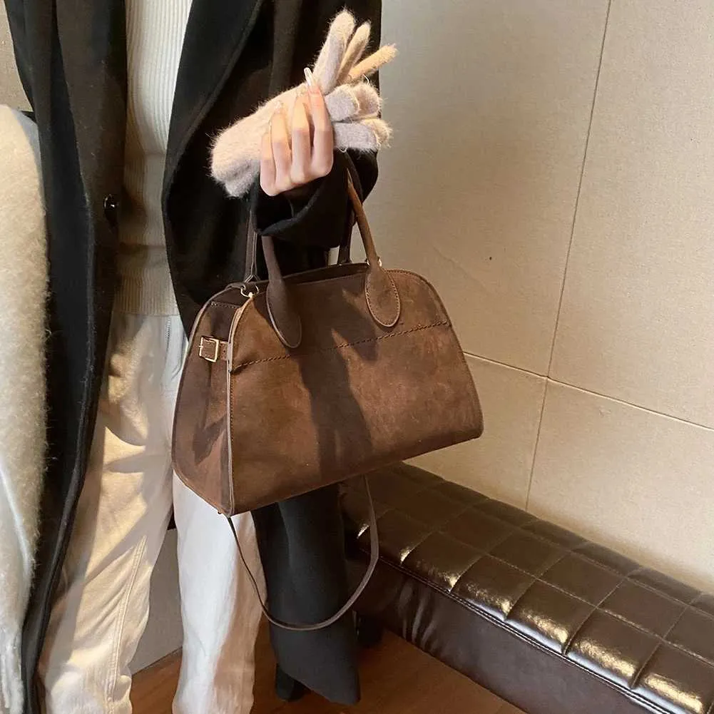 Damen Wildleder Schulter Stilvolle Crossbody Trendy Tragetasche Mode Designer Taschen Top-griff Satchel Ba241216_voghion.com