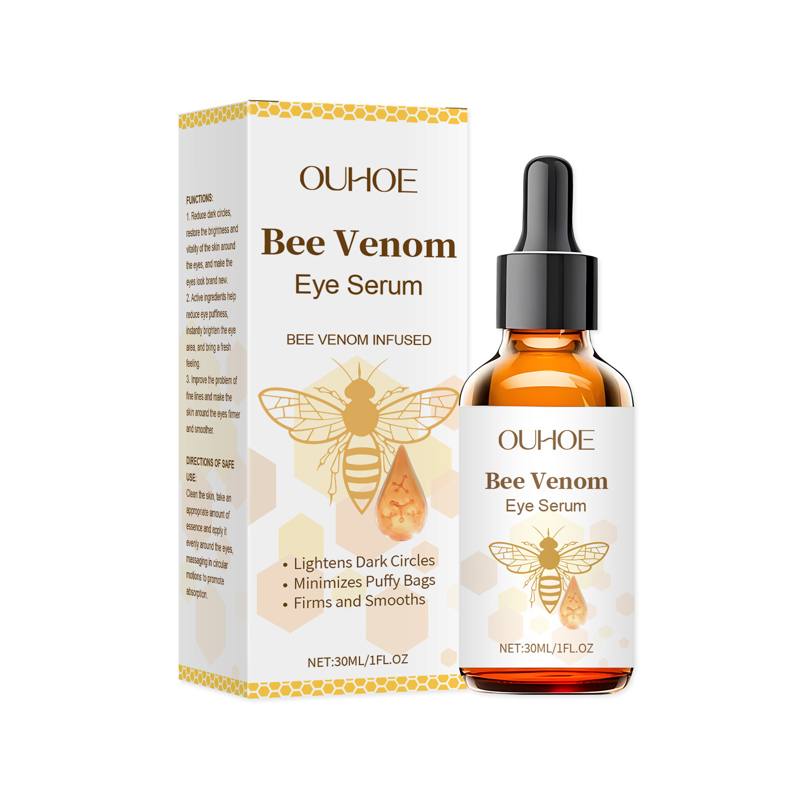 OUHOE Bee Venom Eye Serum, Gently Moisturizes And Protects Skin Eye Daily Care Serum_voghion.com