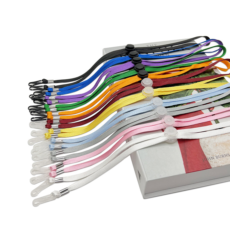 Ready-to-use hat windproof rope colorful adjustable fisherman hat rope detachable extension baseball hat straw hat lanyard