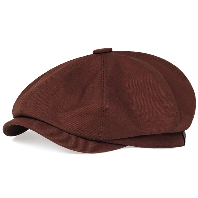 Sıcak Satış Yeni Moda Newboy Şapka Erkek Twill Pamuklu Bere Şapka Kadın Baker Retro Sekizgen Şapka Erkek Boina Hip Hop Bere Şapka_voghion.com