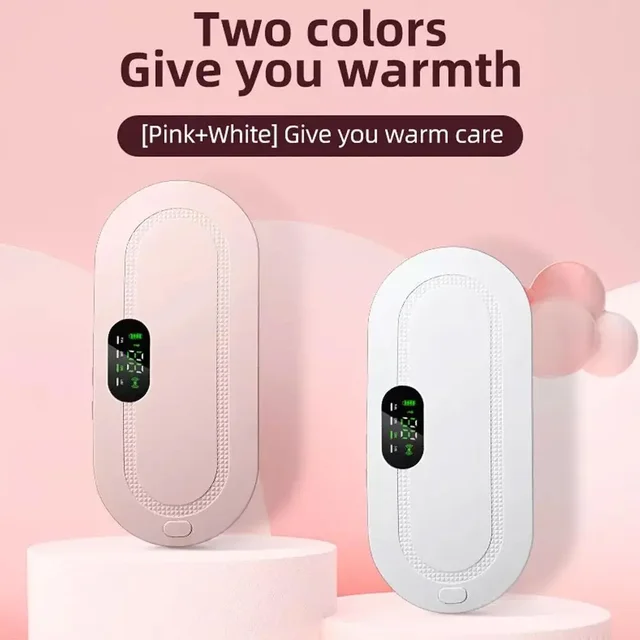 USB menstruační děložní hřejivý pás pro ženy úleva od bolesti břicha 5stupňová elektrická vyhřívací podložka vibrační masážní přístroj na břicho a pas_voghion.com