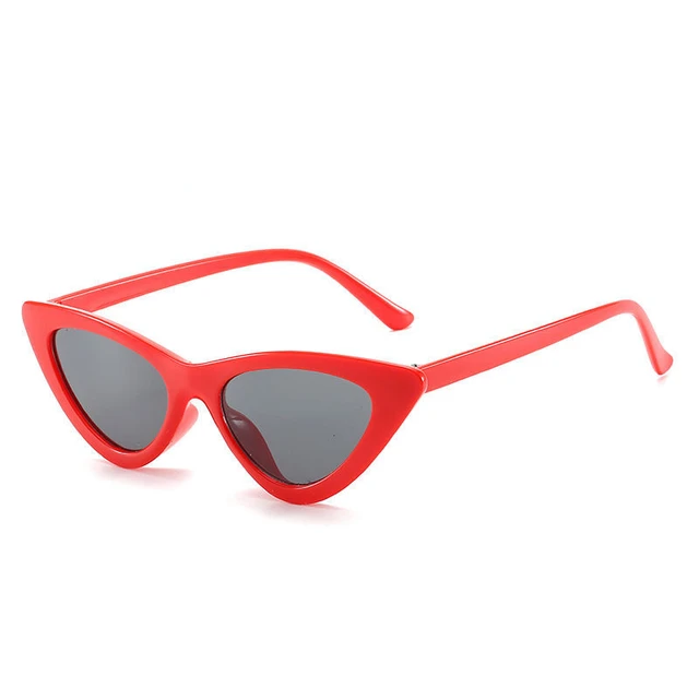 Nye ankomster Retro trekantede cat-eye solbriller til kvinder Luksus trendy hipster hot girl strandbriller udendørs rejser camping_voghion.com