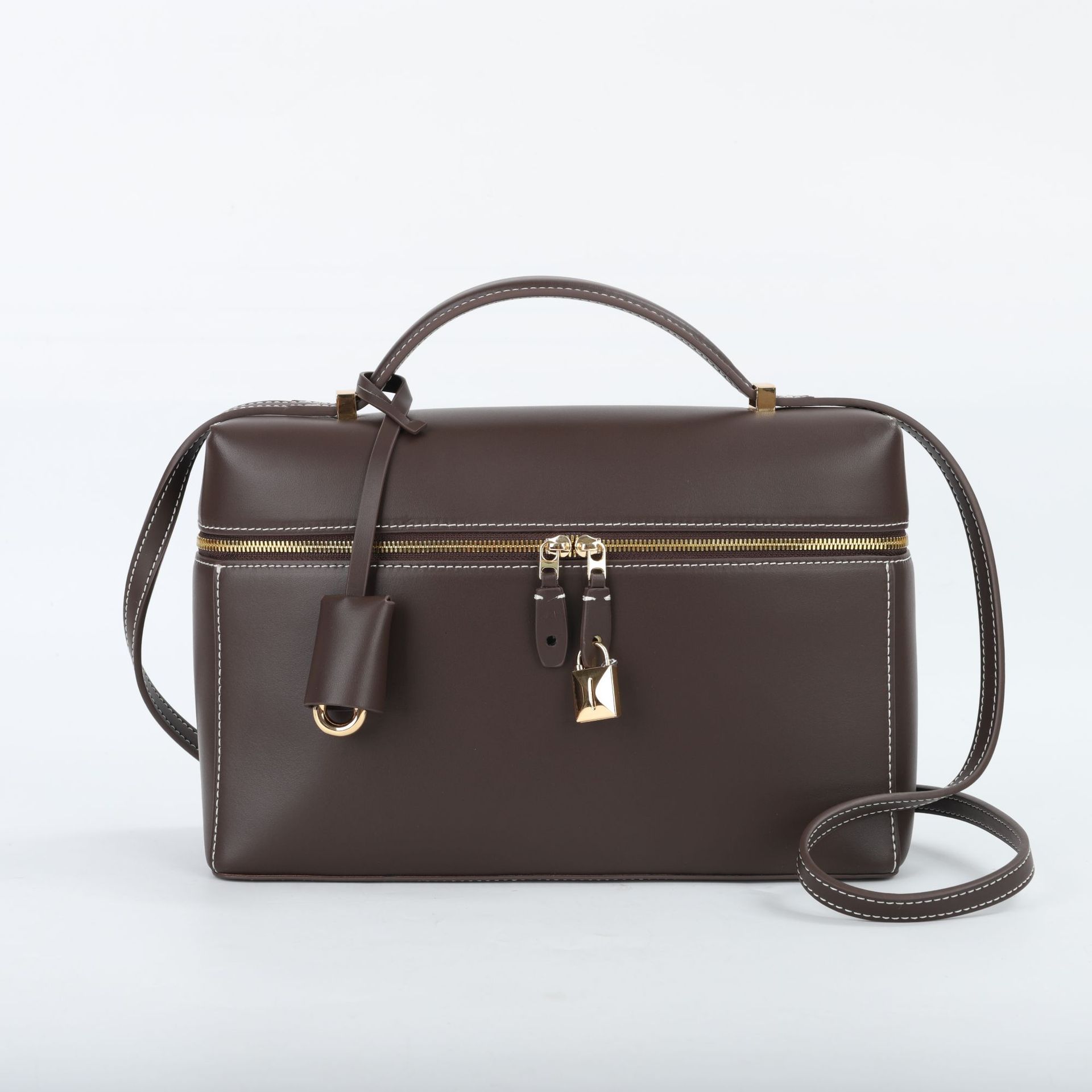  Lunchbox Upscale Handy Handbag, Leather Women's Bags, New Simple Crossbody Small Square Bag_voghion.com