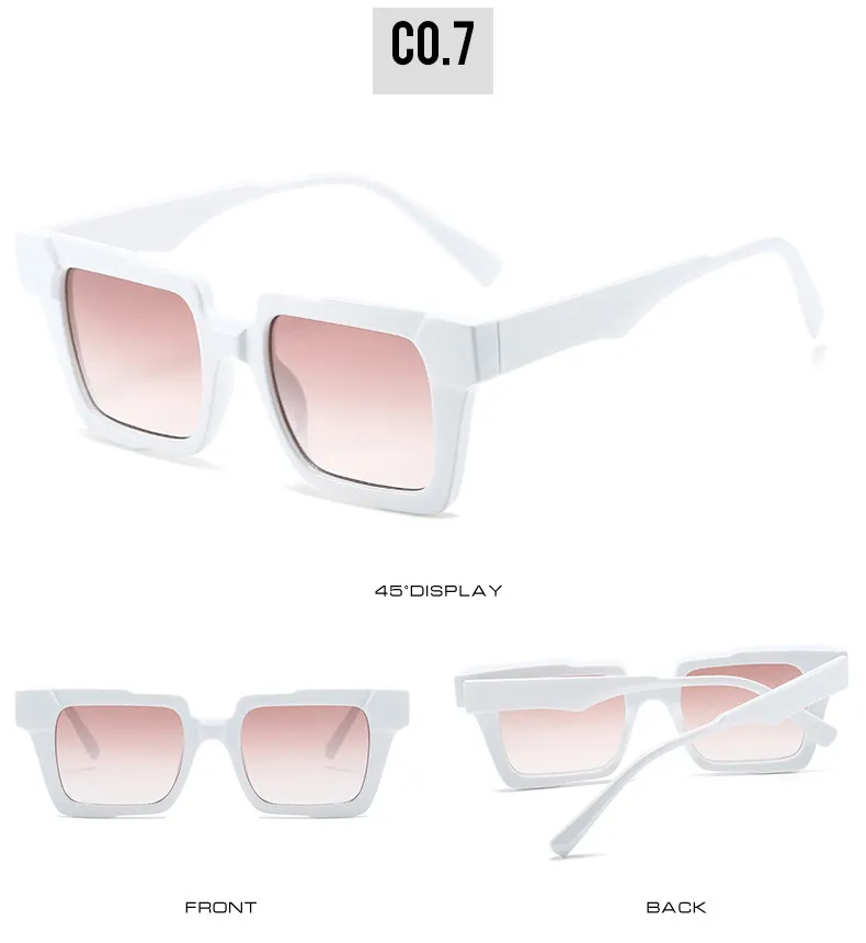 Sonnenbrille D&T 2024 Mode Wrap Frauen Männer Vintage Bunte Linsenrahmen Marke Designer Vielseitiger Casual Augenschutz_voghion.com