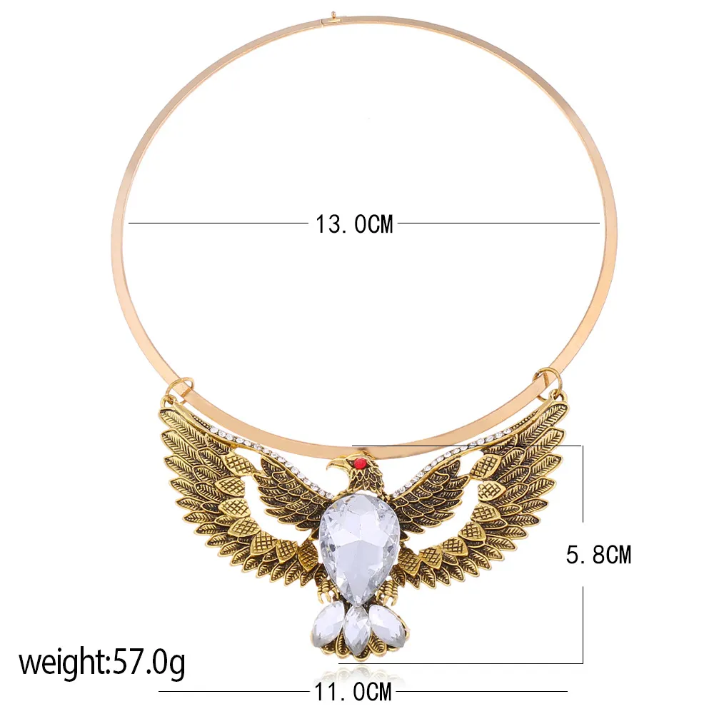 Collana girocollo statement etnica per donna metallo retrò_voghion.com