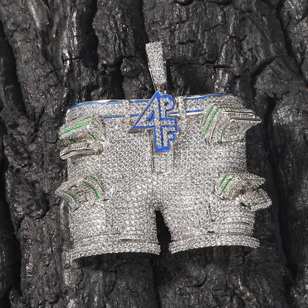 4pf Pants Pendant Necklace With 5a Zircon For Men Gold Plated_voghion.com