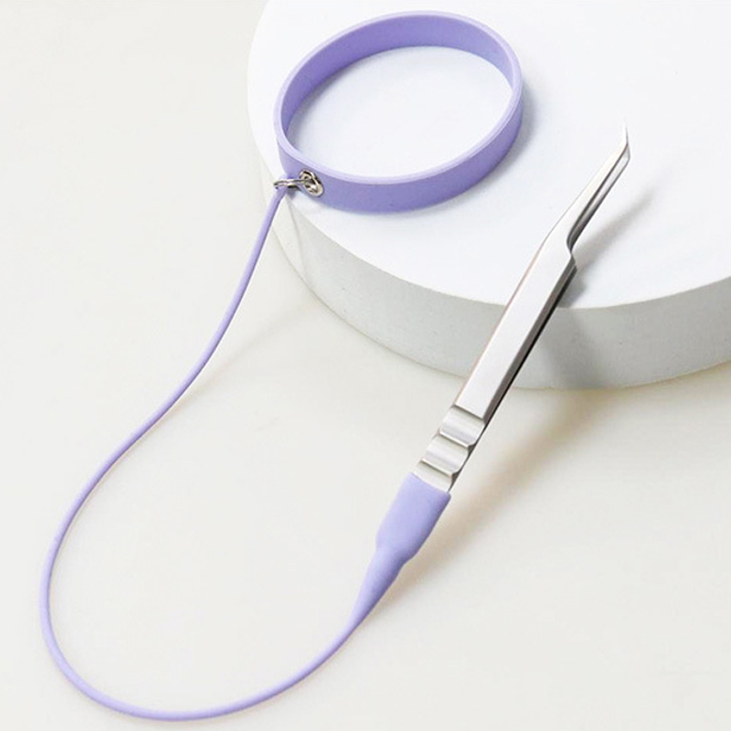 Silicone Eyelash Extension Tweezers Protecter Lash Tweezer Applicator Long Service Life Stretched Free Tweezer Tool_voghion.com