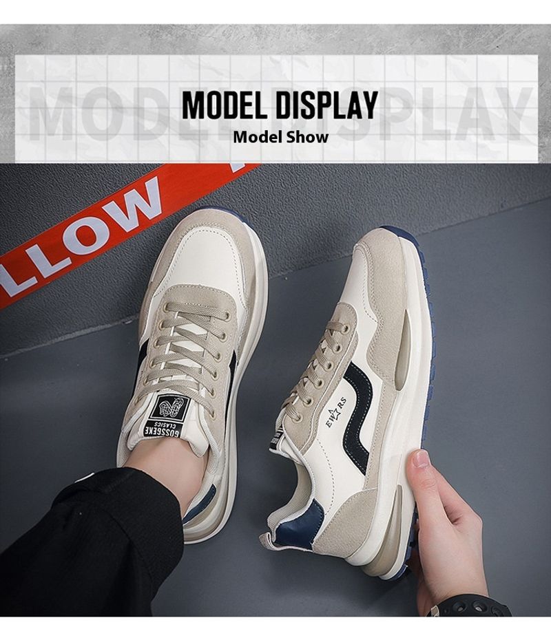 Men's summer new breathable plate men's trend with height increase sports casual running tide shoes_voghion.com
