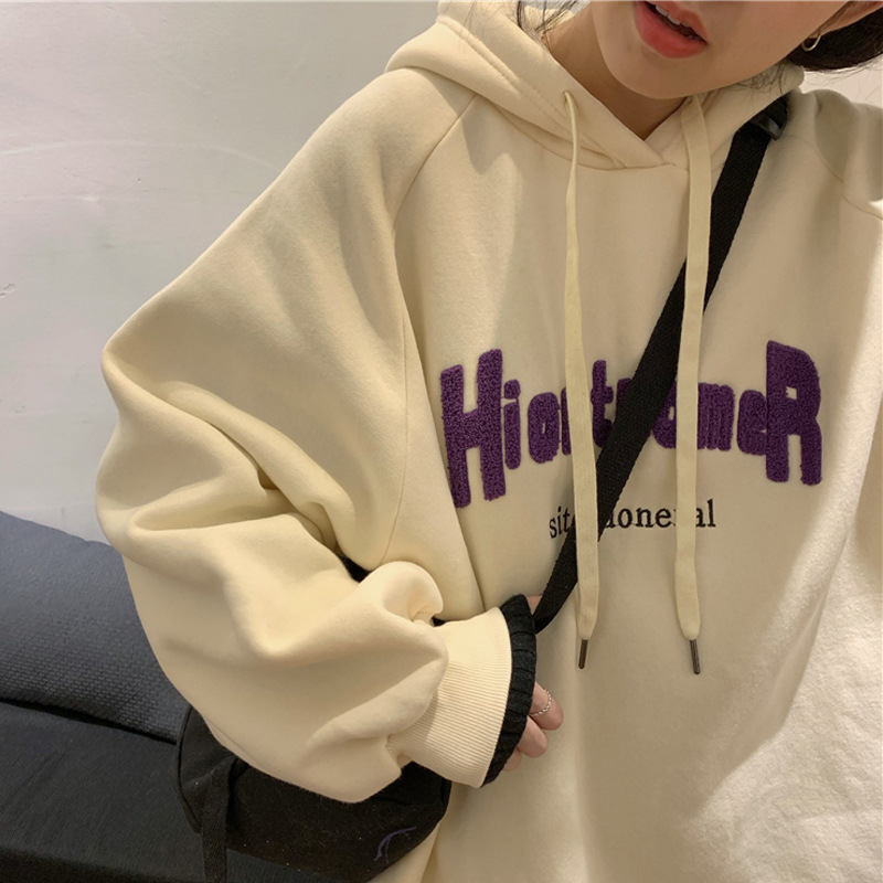 Damen Sweatshirt Mit Warmem Fleecefutter Für Herbst Und Winter_voghion.com