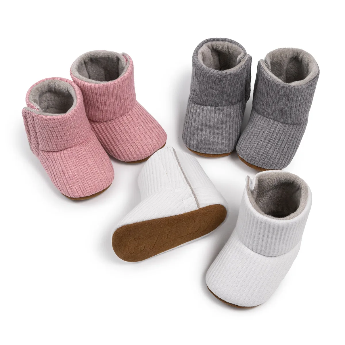 Ankle covered ing Winter cutefeet Infant Baby Boys Girls Soft Sole Warm Prewalker Newborn Boots 3-Colors_voghion.com