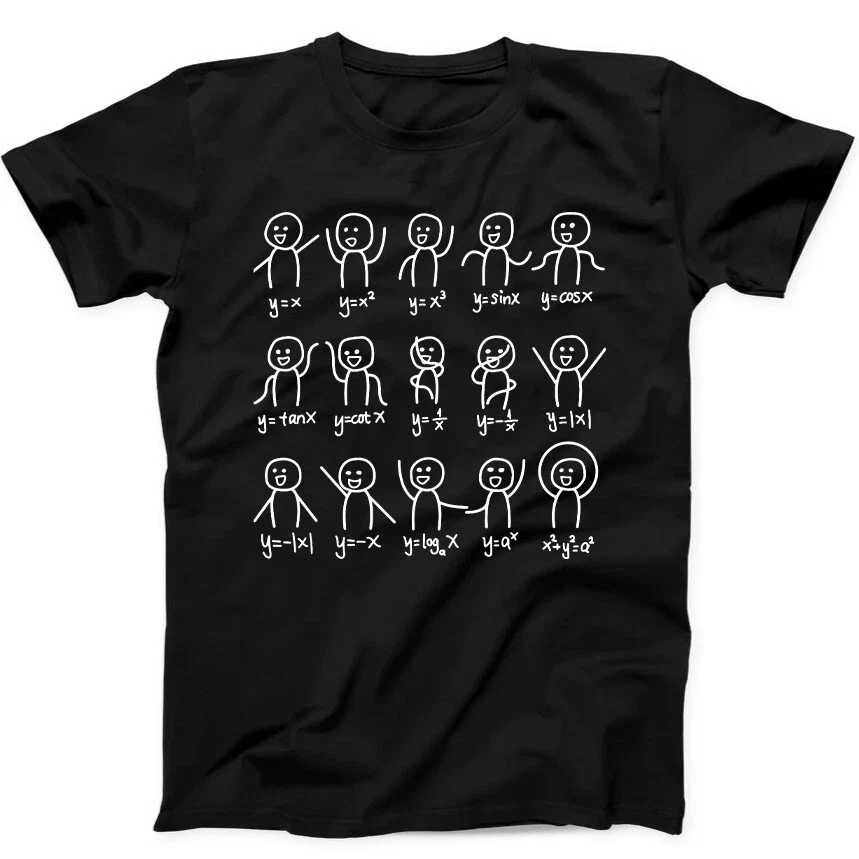 Witziges Mathe Algebra Graph T-shirt Für Damen Und Herren_voghion.com