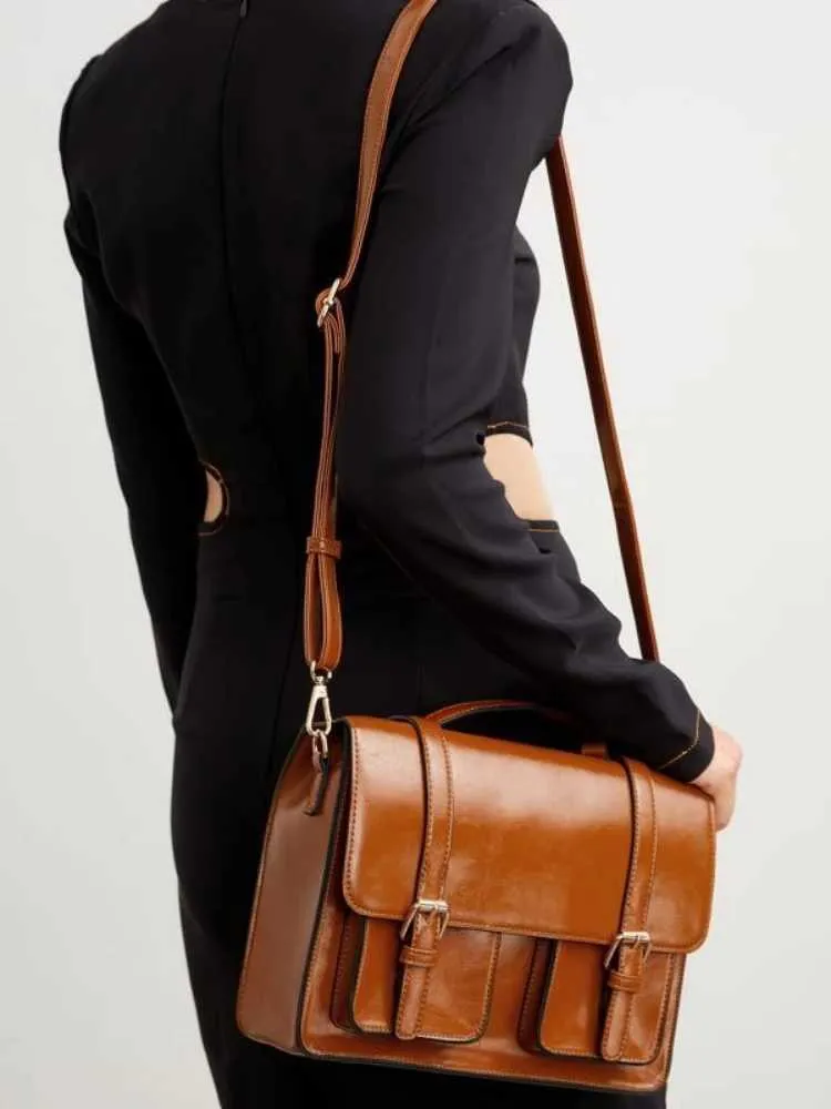Borsa da lavoro vintage in pelle PU Cambridge Preppy Style College Student Book Bag grande capacità OL Business Briefcase Shoulder_voghion.com