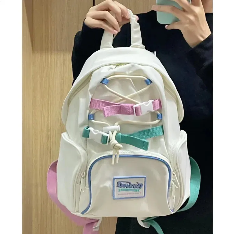Miyagawa Vintage Junior High Student Backpack Cute Sweet Picnic Bags for Women School Backpacks 240731_voghion.com