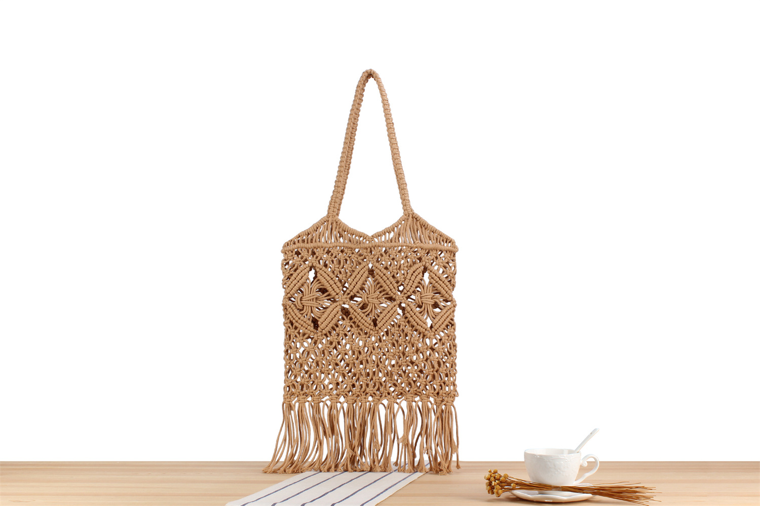 Borsa a spalla in paglia stile rustico per la spiaggia_voghion.com