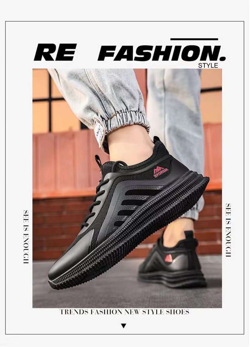 [Preferred] 8109 New Comfortable Breathable Flying Mesh Soft Sole High Quality Trendy Men's Shoes_voghion.com