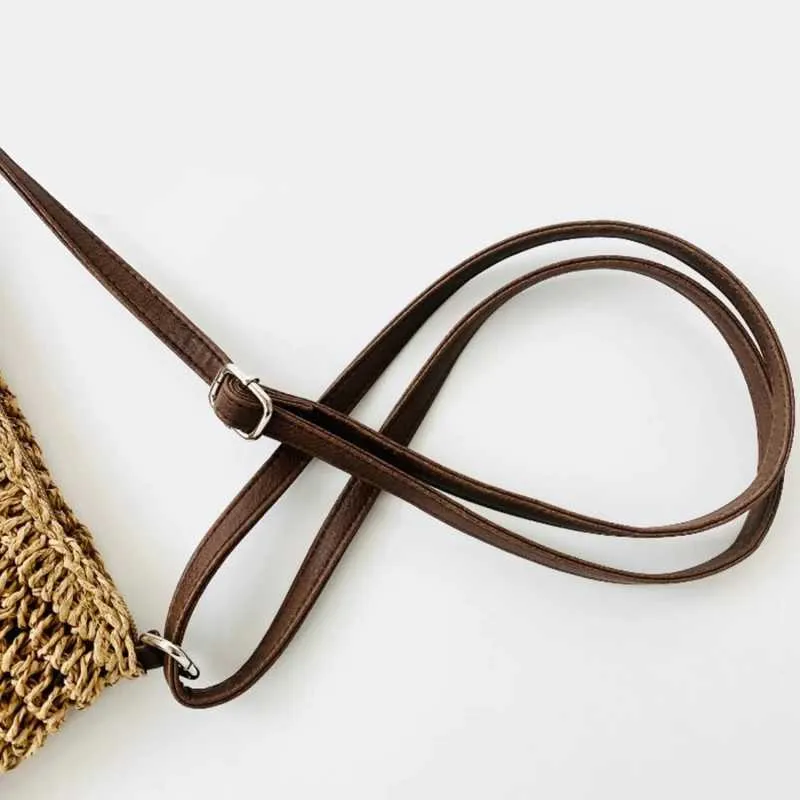 Sac à bandoulière tissé en paille pour l'été, sac à main de grande capacité pour les vacances à la plage, le shopping, les messages_voghion.com