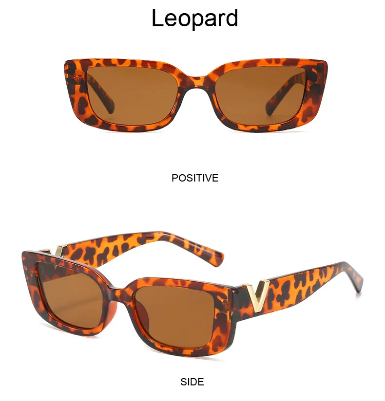 Retro Rectangle Sunglasses For Women Vintage Designer Style_voghion.com