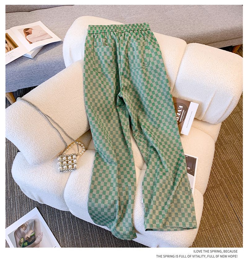 Women's Clothing Knitted new style women's autumn temperament casual fashion wide leg pants two piece suit lapel long_voghion.com