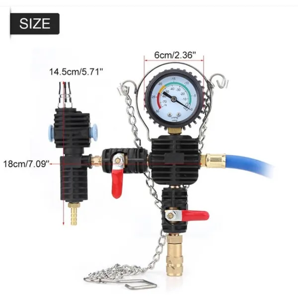 Cooling System Vacuum Fill Bleed Tester Leak Detection Kit Universal Radiator Adapter_voghion.com