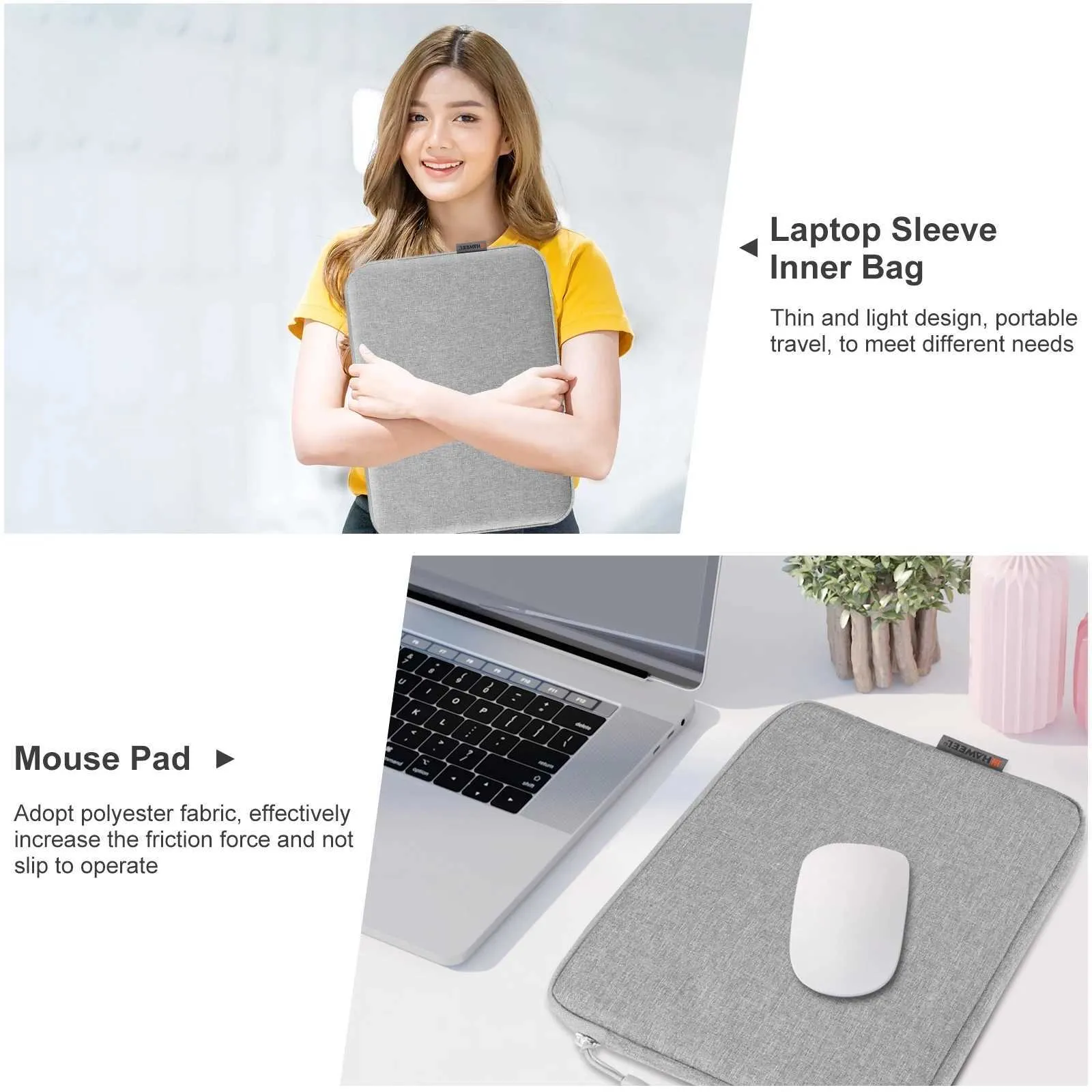 HEEL 11 13 15 16 inch Soft Laptop Notebook Case Tablet Sleeve Bag book Air Pro Pouch Skin Cover for HP C241107_voghion.com