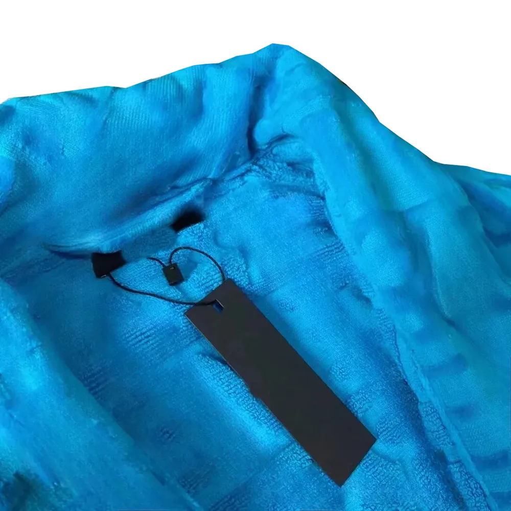 Neuer Designer-Bademantel Pamas für Herren und Damen, langer Bademantel, Schalkragen, weiche Pjs aus reiner Baumwolle, Retro-Pama, Unisex_voghion.com