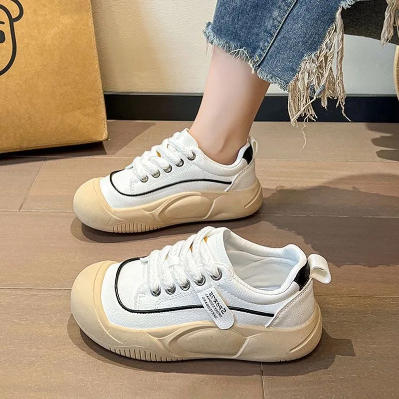 Women's Casual Running Shoes Comfortable Thick Sole Versatile_voghion.com