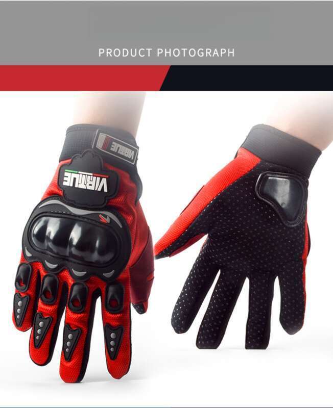 Luvas antiderrapantes para motociclistas, para homens e mulheres, para corrida de outono e verão, quatro estações, na moda_voghion.com