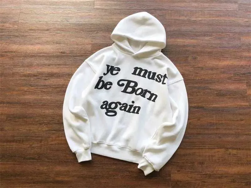 Sweat à capuche style vintage CPFM « Ye Must Be Born Again » pour homme et femme XJ250530_voghion.com