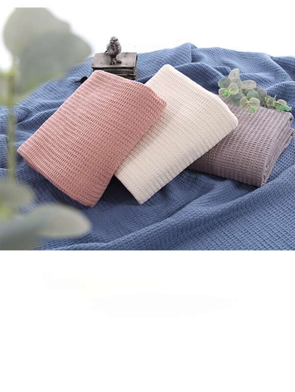Bezug aus Waffelgewebe mit Wabenstruktur von Pure Raccoon, schlichte Volltonfarbe, abnehmbar, Flor aus Vlies_voghion.com