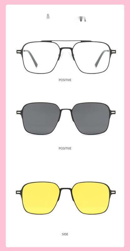 Polarized UV Resistant Magnetic Suction Sleeve, Live Streaming, Compatible With Sunglasses, Myopia Glasses Frame, 7009_voghion.com