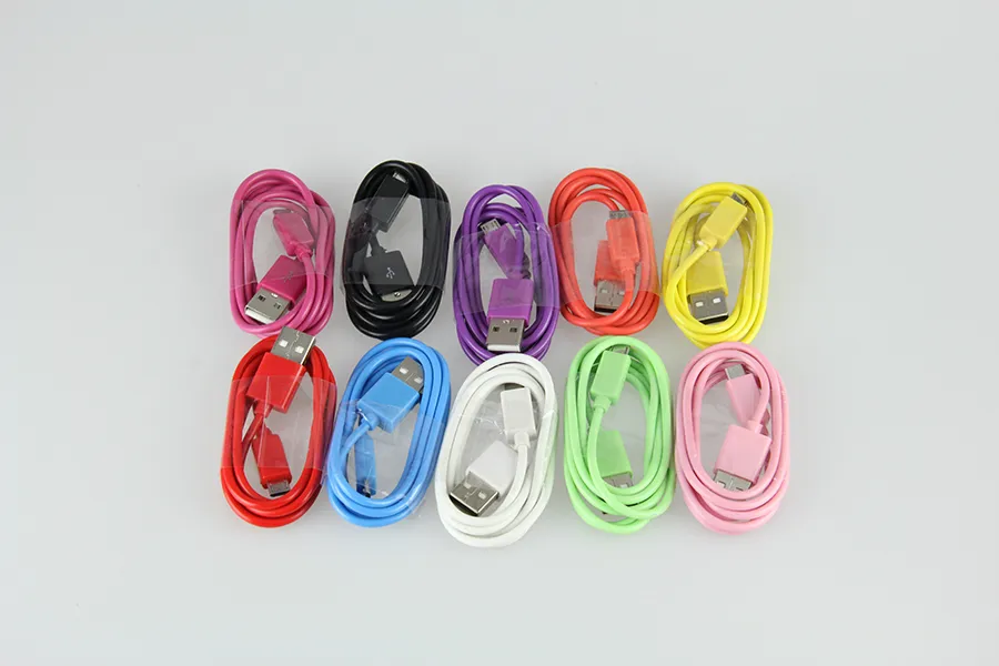 1M 2M 3M Micro V8 Data Sync Charging Charger USB Cable Cord Wire For Android Mobile Cell Phone 200pcs/lot_voghion.com